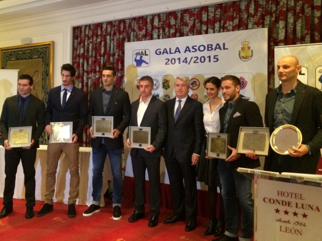 Los premiados en la Gala ASOBAL 2014/2015 Página web oficial ABANCA